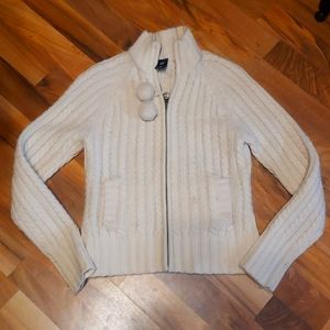 GAP Cream Women's Cardigan Sweater